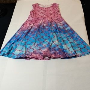 Girl's Mermaid printed dress
